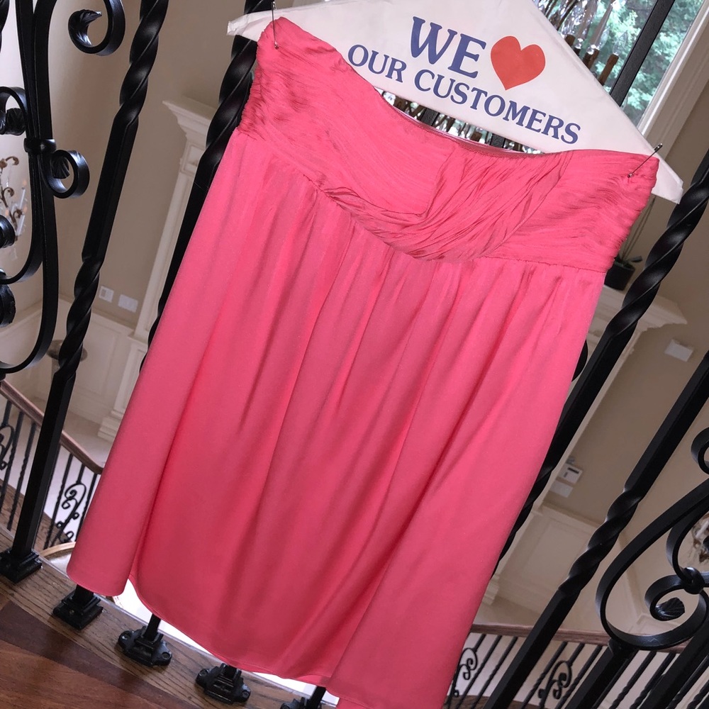 Alice & Olivia Pink Strapless Dress